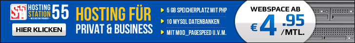 Schneller Webspace bei HOSTING-STATION55